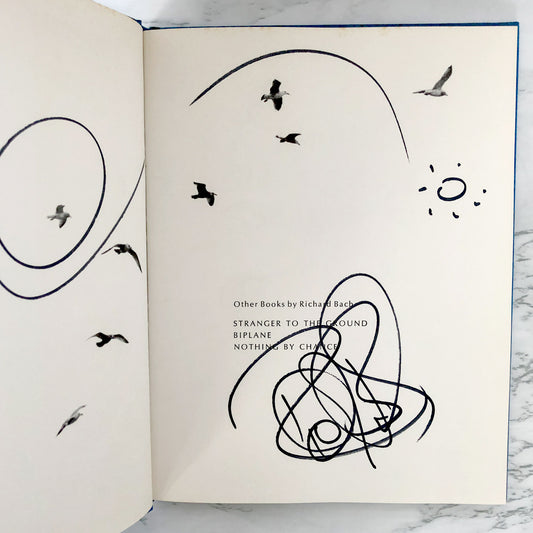 Jonathan Livingston Seagull by Richard Bach SIGNED & DOODLED! [FIRST EDITION]