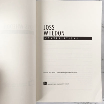 Joss Whedon: Conversations edited by David Lavery [TRADE PAPERBACK] - Bookshop Apocalypse