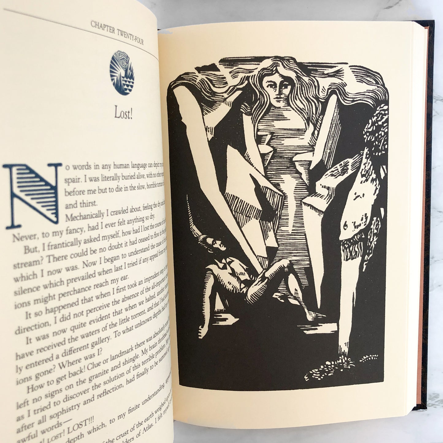 Journey to the Center of the Earth by Jules Verne [ILLUSTRATED HARDCOVER] 1992