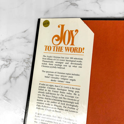 The Joyful Christian: 127 Readings from C. S. Lewis [FIRST EDITION] 1977 • Macmillan