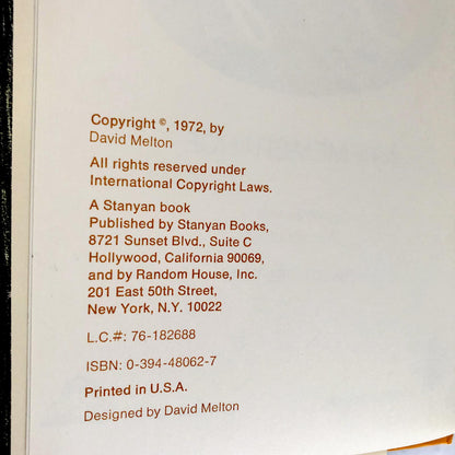 Judy: A Remembrance by David Melton [FIRST EDITION / 1972]