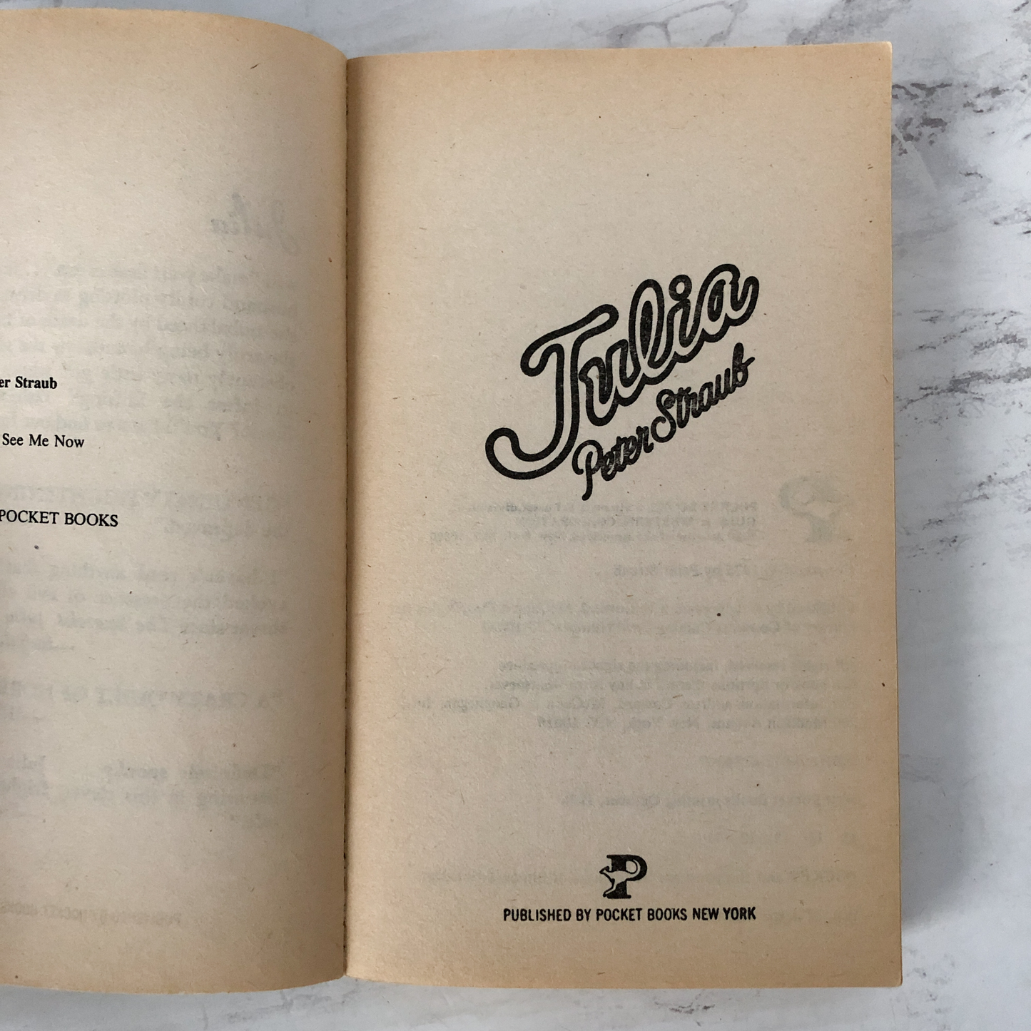 Julia by Peter Straub [1976 PAPERBACK] - Bookshop Apocalypse