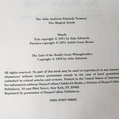 The Julie Andrews Edwards Treasury [1996 HARDCOVER OMNIBUS]