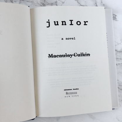 Junior by Macaulay Culkin [FIRST EDITION] - Bookshop Apocalypse