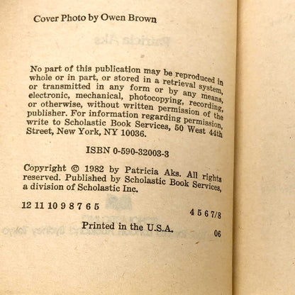 Junior Prom by Patricia Aks [1982 PAPERBACK] Wildfire #32