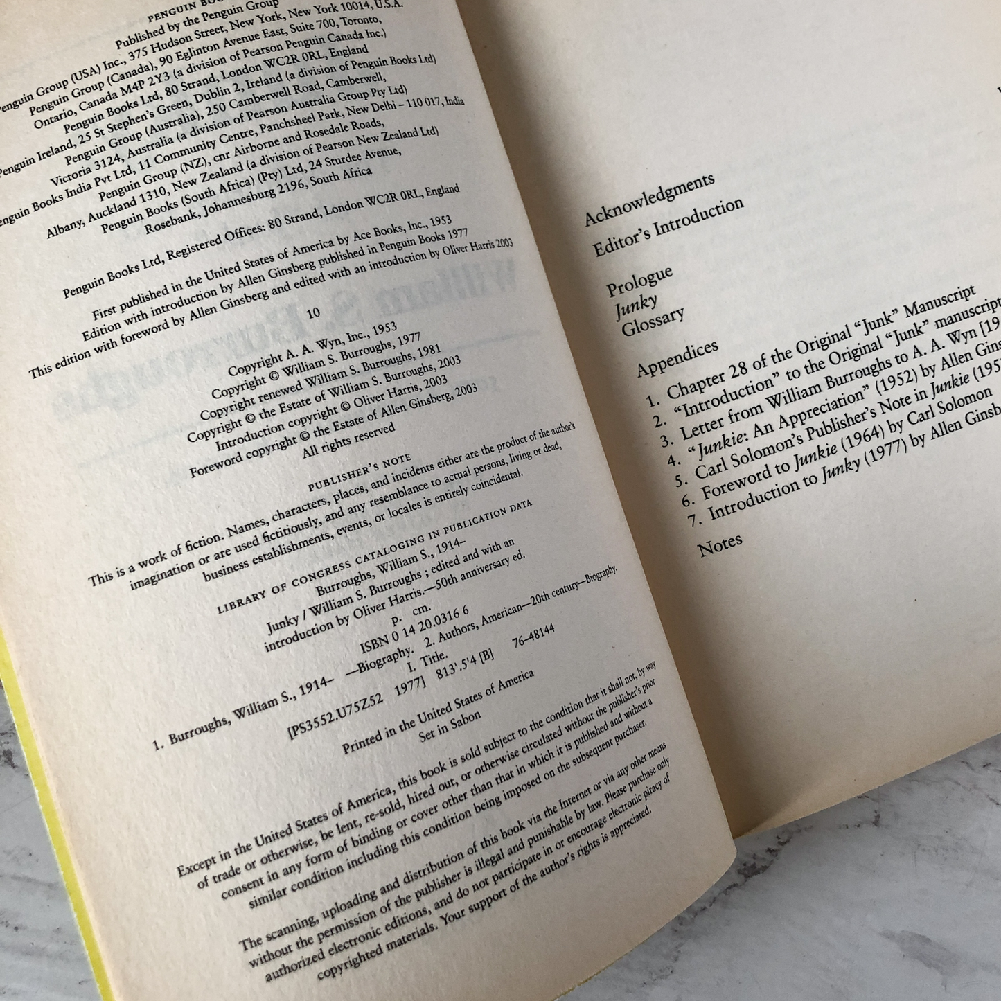 Junky by William S. Burroughs [50th ANNIVERSARY] - Bookshop Apocalypse