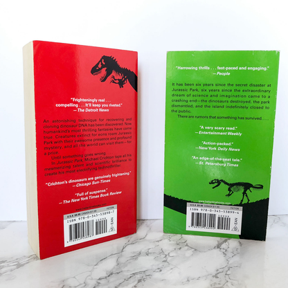 Jurassic Park & The Lost World by Michael Crichton - Bookshop Apocalypse