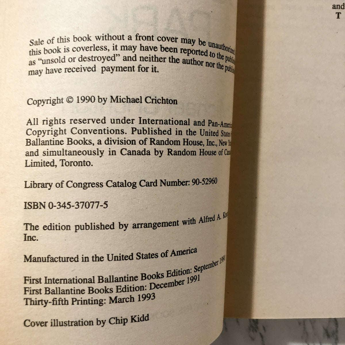 Jurassic Park by Michael Crichton [MOVIE TIE-IN PAPERBACK / 1993] - Bookshop Apocalypse