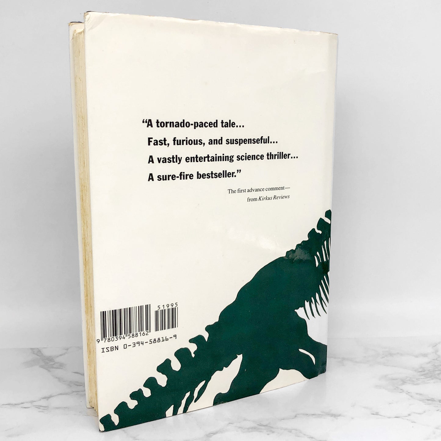 Jurassic Park by Michael Crichton [FIRST EDITION / FIRST PRINTING] 1990