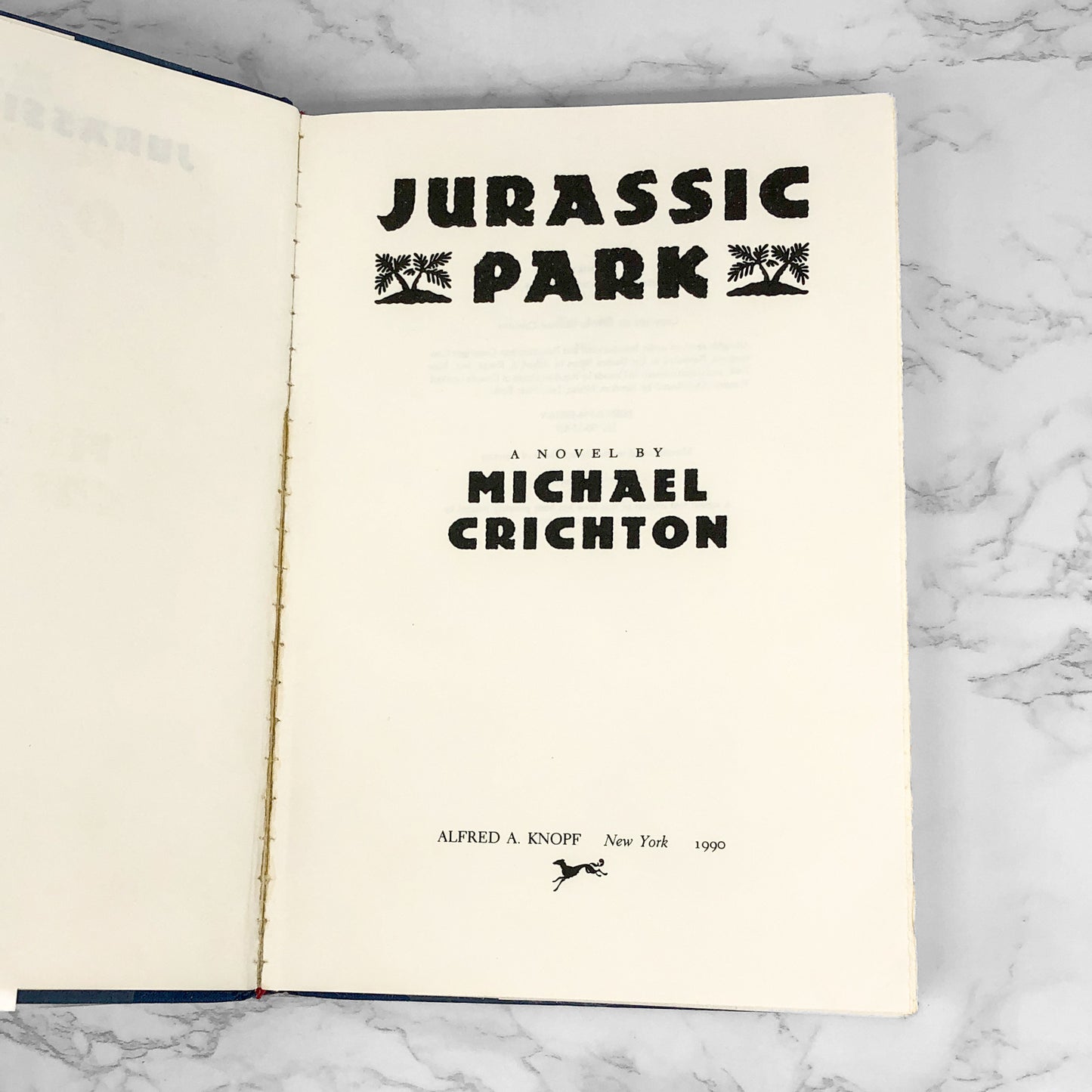 Jurassic Park by Michael Crichton [FIRST EDITION / FIRST PRINTING] 1990