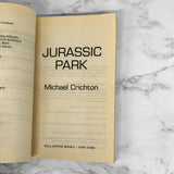 Jurassic Park by Michael Crichton [FIRST PAPERBACK EDITION] 1991