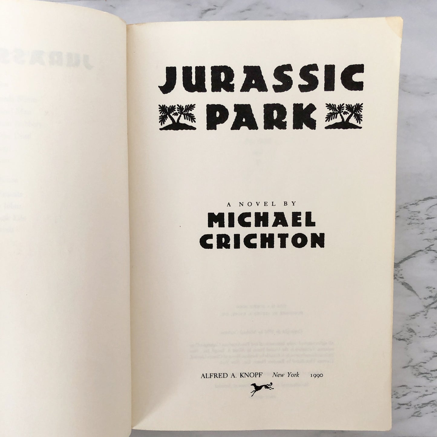Jurassic Park by Michael Crichton [RARE ADVANCE READERS EDITION] 1990