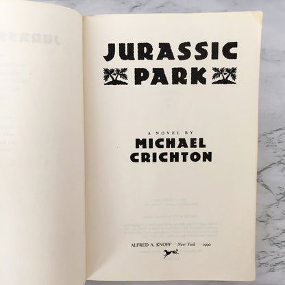 Jurassic Park by Michael Crichton [RARE ADVANCE READERS EDITION] 1990