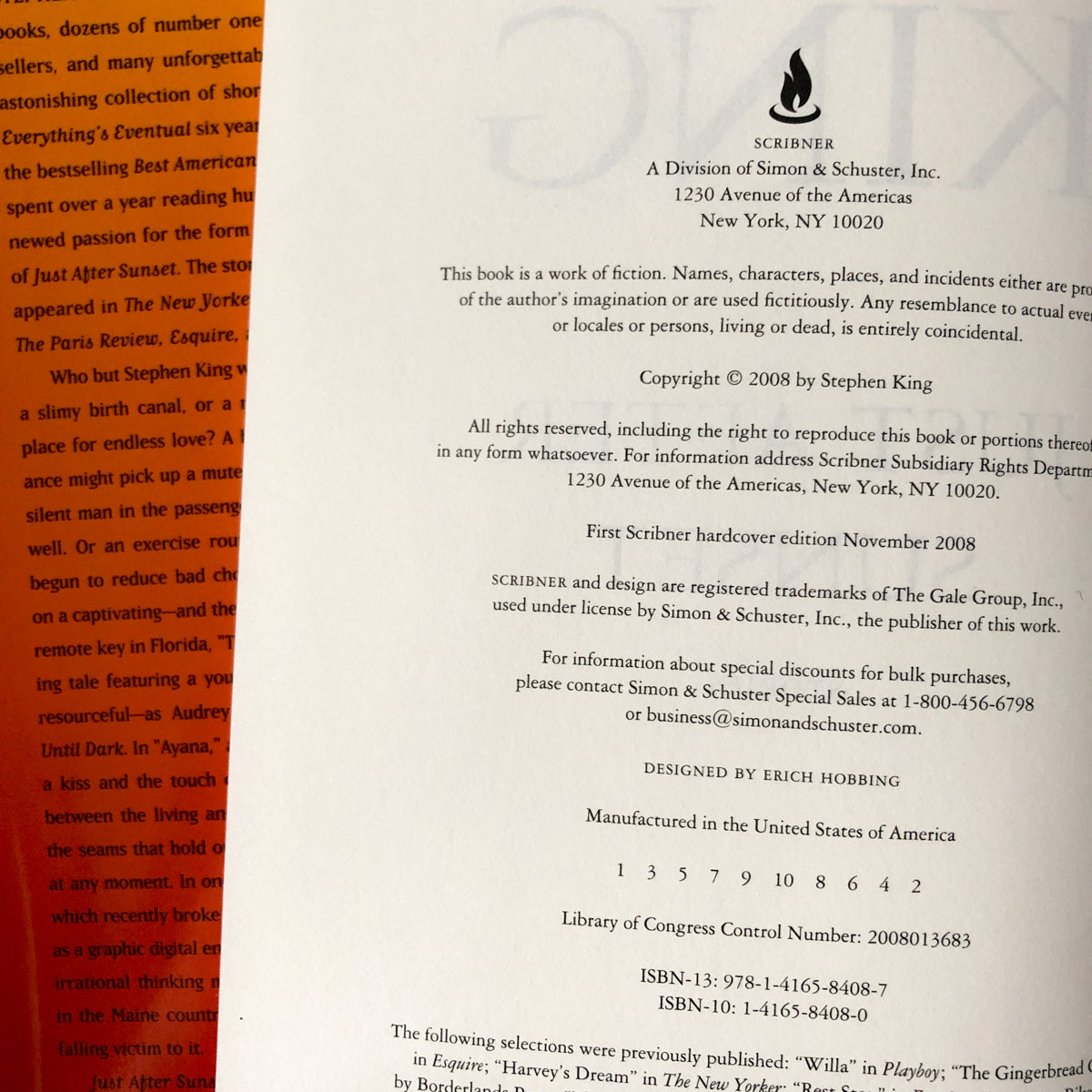 Just After Sunset by Stephen King [FIRST EDITION / FIRST PRINTING] - Bookshop Apocalypse