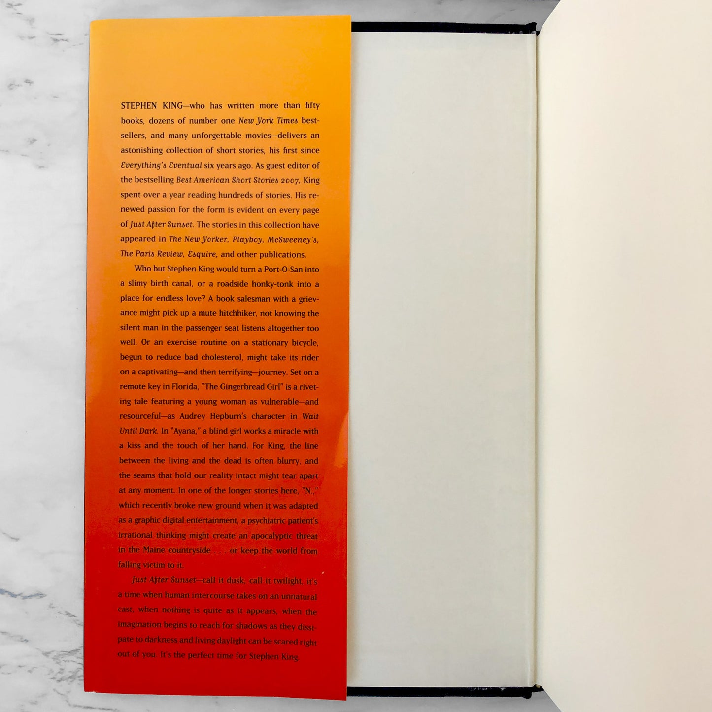 Just After Sunset by Stephen King [2008 HARDCOVER]