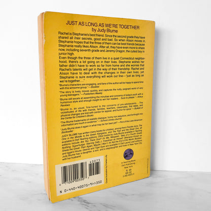 Just as Long as We're Together by Judy Blume [FIRST PAPERBACK PRINTING] 1988