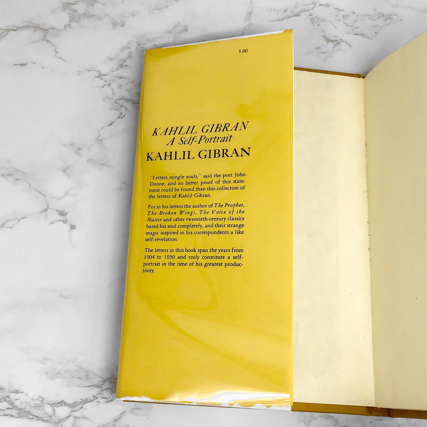 A Self Portrait by Kahlil Gibran [THIRD EDITION HARDCOVER] 1969