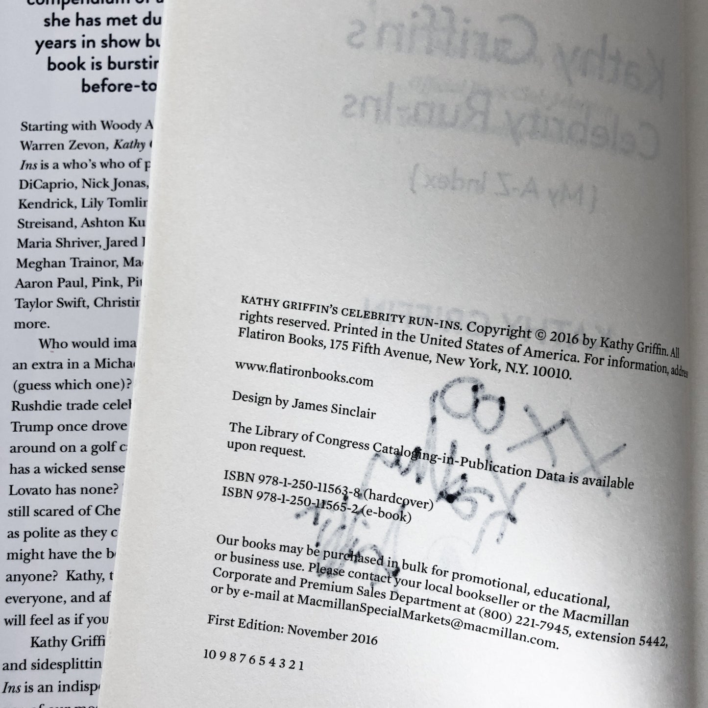 Kathy Griffin's Celebrity Run-Ins: My A-Z Index SIGNED! [FIRST EDITION] - Bookshop Apocalypse