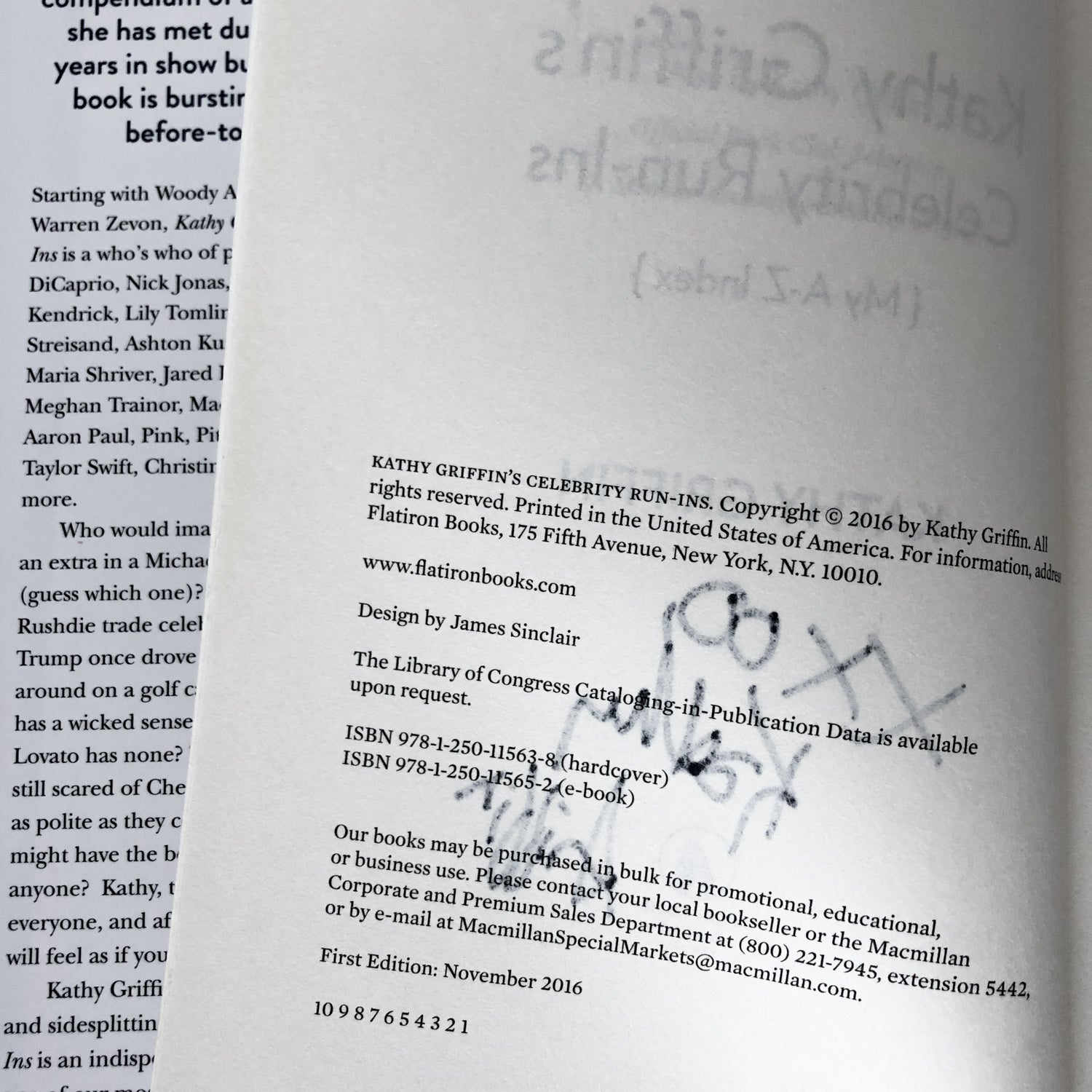 Kathy Griffin's Celebrity Run-Ins: My A-Z Index SIGNED! [FIRST EDITION] - Bookshop Apocalypse