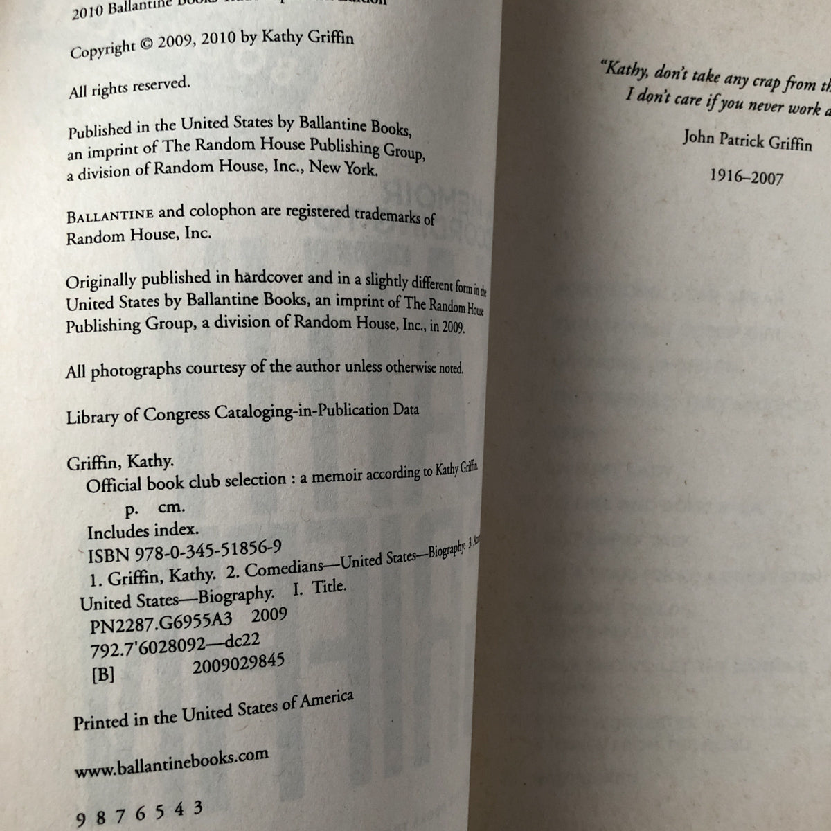 Official Book Club Selection: A Memoir According to Kathy Griffin [TRADE PAPERBACK] - Bookshop Apocalypse