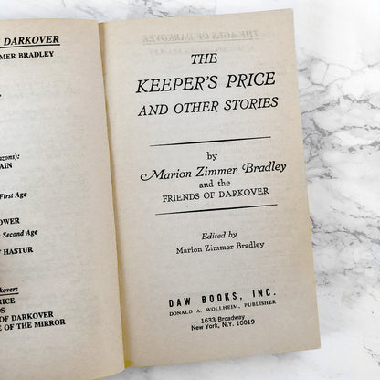 The Keepers Price & Other Stories by Marion Zimmer Bradley & Friends [1980 PAPERBACK]