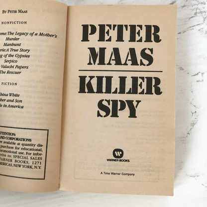 Killer Spy by Peter Maas [FIRST PAPERBACK PRINTING] - Bookshop Apocalypse