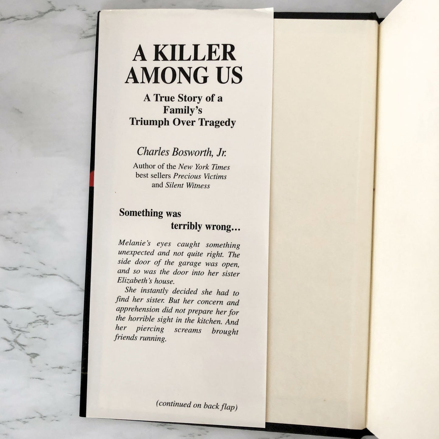 A Killer Among Us: A True Story of Murder and Justice by Charles Bosworth Jr. [FIRST EDITION]