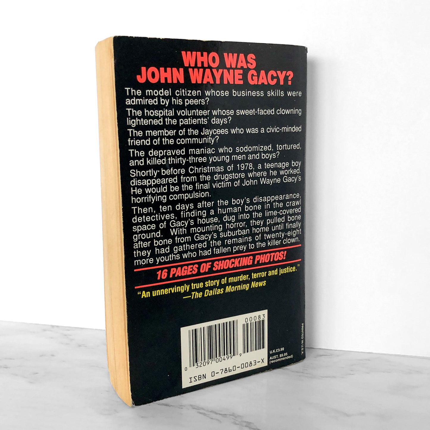 Killer Clown: The John Wayne Gacy Murders by Terry Sullivan [1994 PAPERBACK]