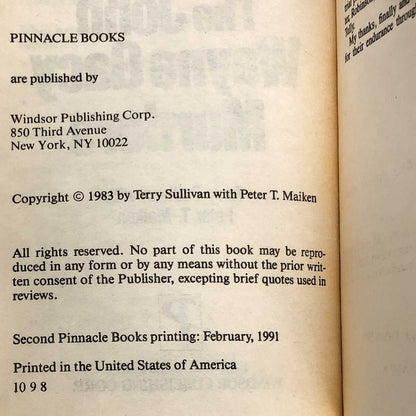 Killer Clown: The John Wayne Gacy Murders by Terry Sullivan [1991 PAPERBACK]