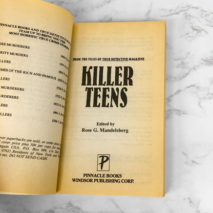 Killer Teens by Rose G. Mandelsberg [FIRST PRINTING] 1994 • Pinnacle