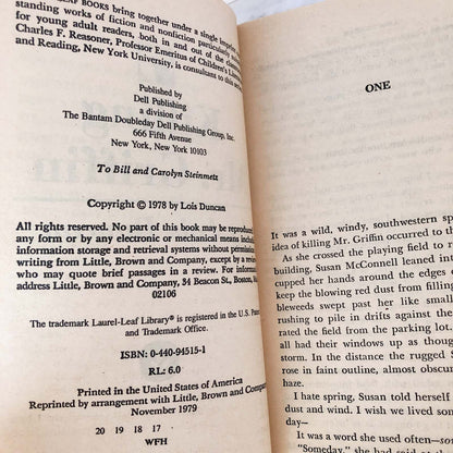 Killing Mr. Griffin by Lois Duncan [1979 PAPERBACK]