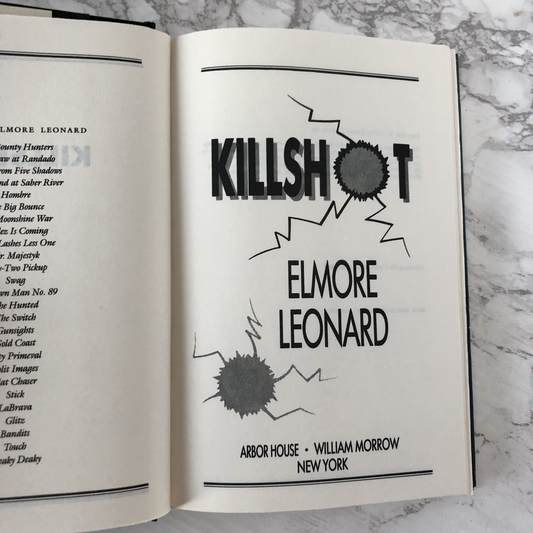 Killshot by Elmore Leonard [BOOK CLUB FIRST EDITION / 1989] - Bookshop Apocalypse