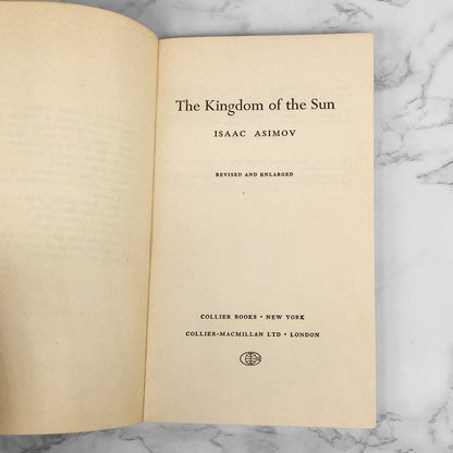 The Kingdom of the Sun by Isaac Asimov [1966 PAPERBACK]