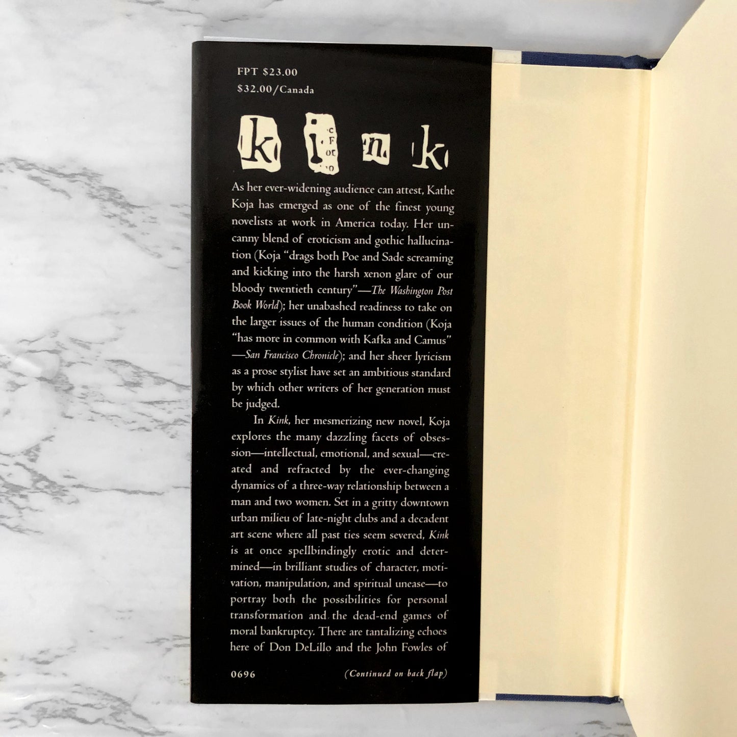 Kink by Kathe Koja SIGNED! [FIRST EDITION / FIRST PRINTING] 1996