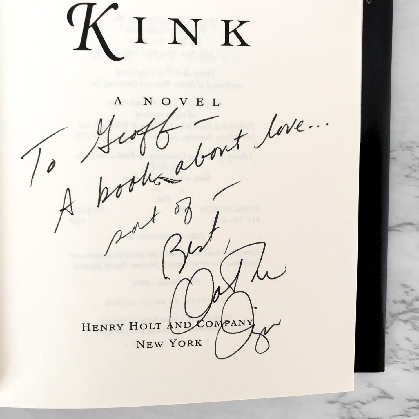Kink by Kathe Koja SIGNED! [FIRST EDITION / FIRST PRINTING] 1996