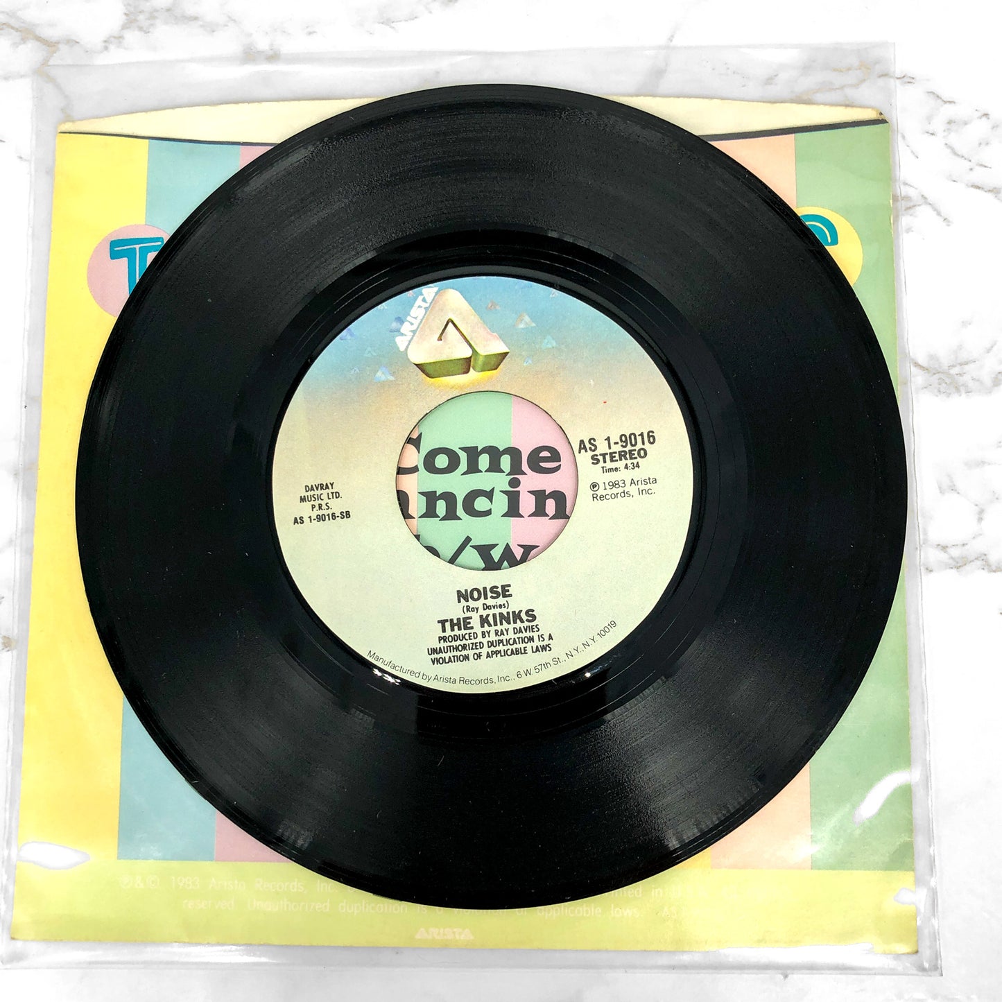 The Kinks – Come Dancing [7" VINYL SINGLE] 1983 • Arista Records