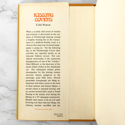 Kissing Covens by Colin Watson [BOOK CLUB EDITION / 1972] Flaxborough #7