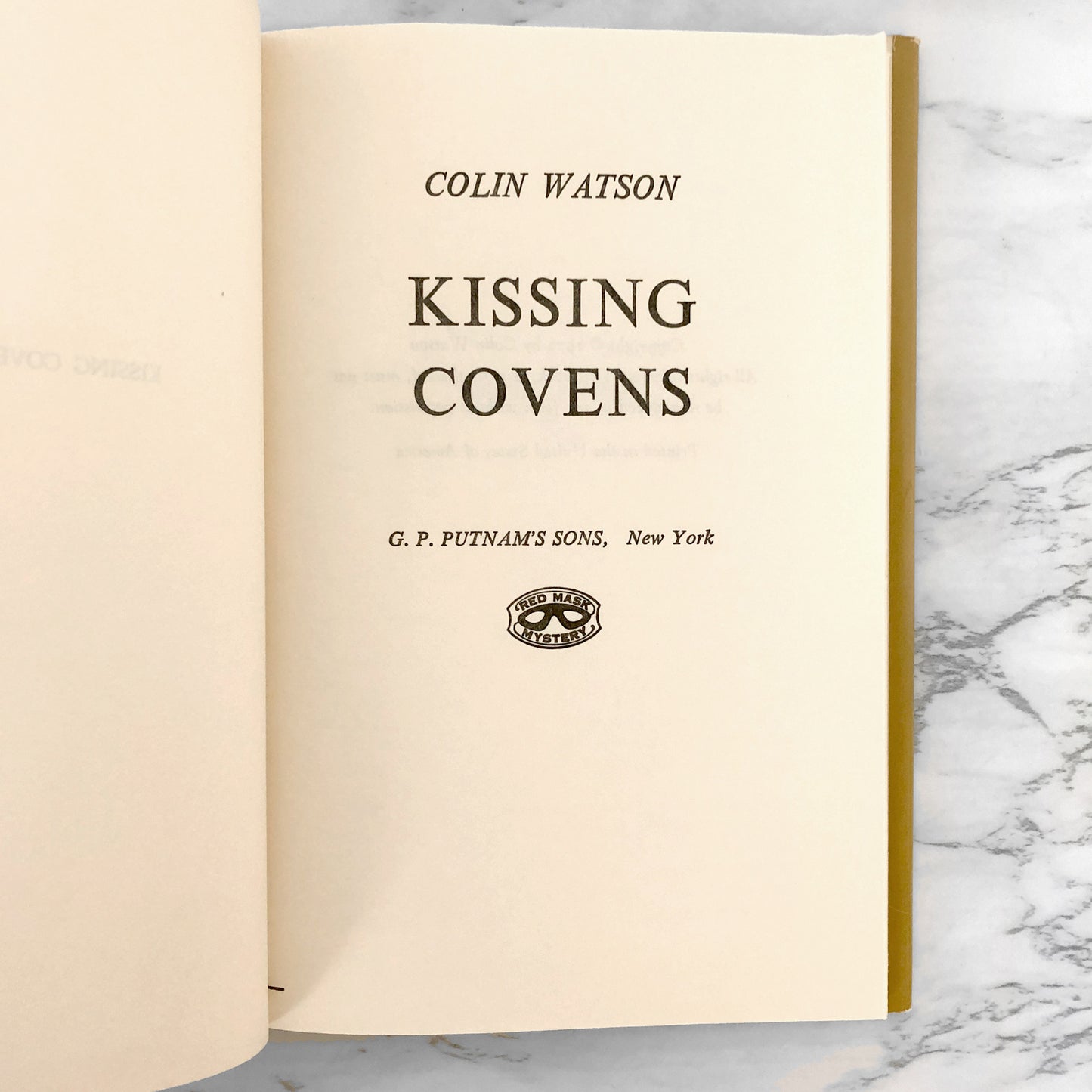 Kissing Covens by Colin Watson [BOOK CLUB EDITION / 1972] Flaxborough #7