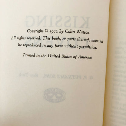 Kissing Covens by Colin Watson [BOOK CLUB EDITION / 1972] Flaxborough #7