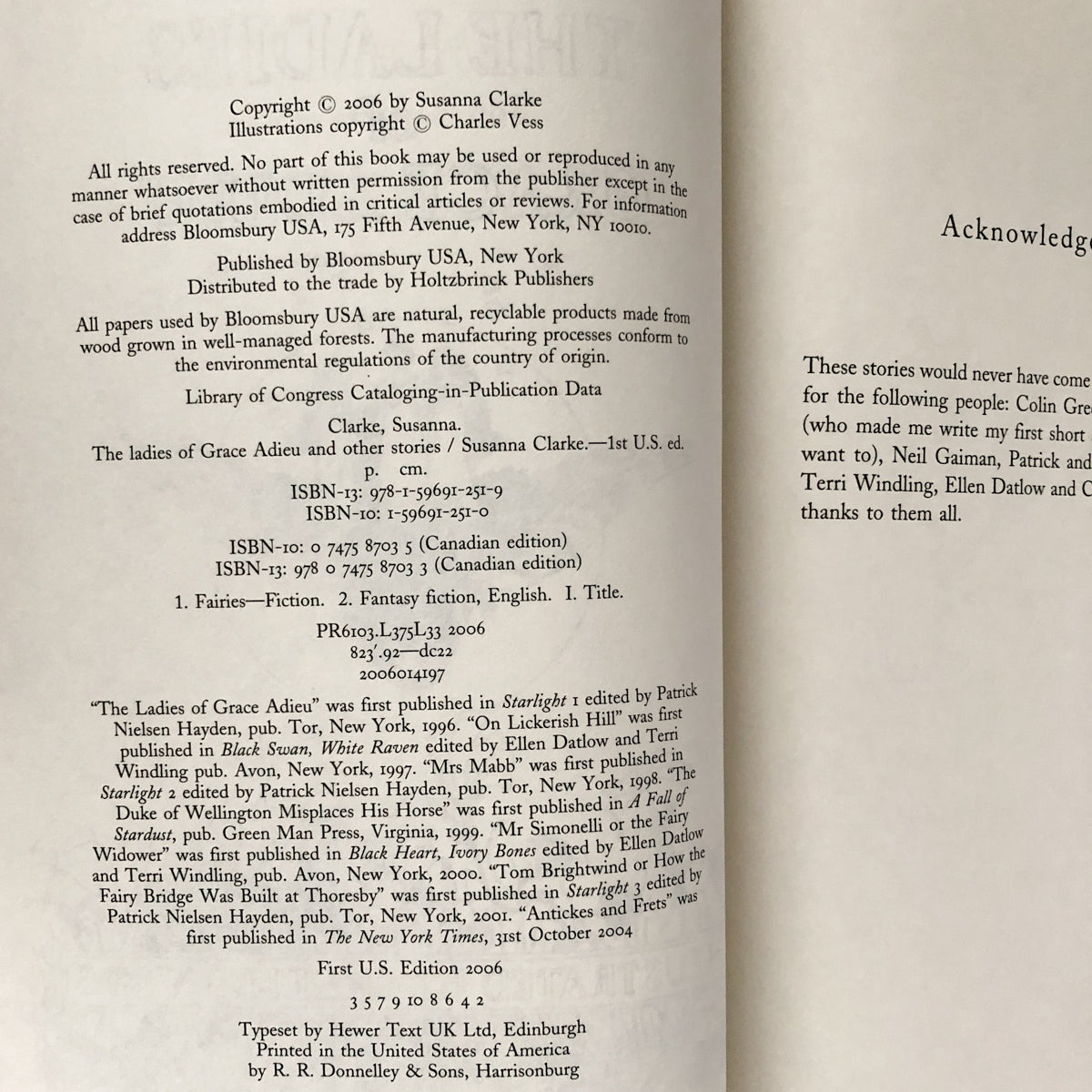 The Ladies of Grace Adieu & Other Stories by Susanna Clarke [FIRST EDITION] - Bookshop Apocalypse