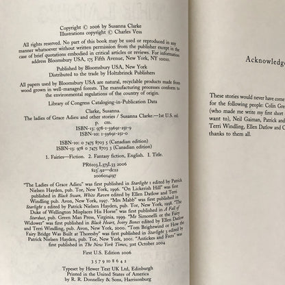 The Ladies of Grace Adieu & Other Stories by Susanna Clarke [FIRST EDITION] - Bookshop Apocalypse