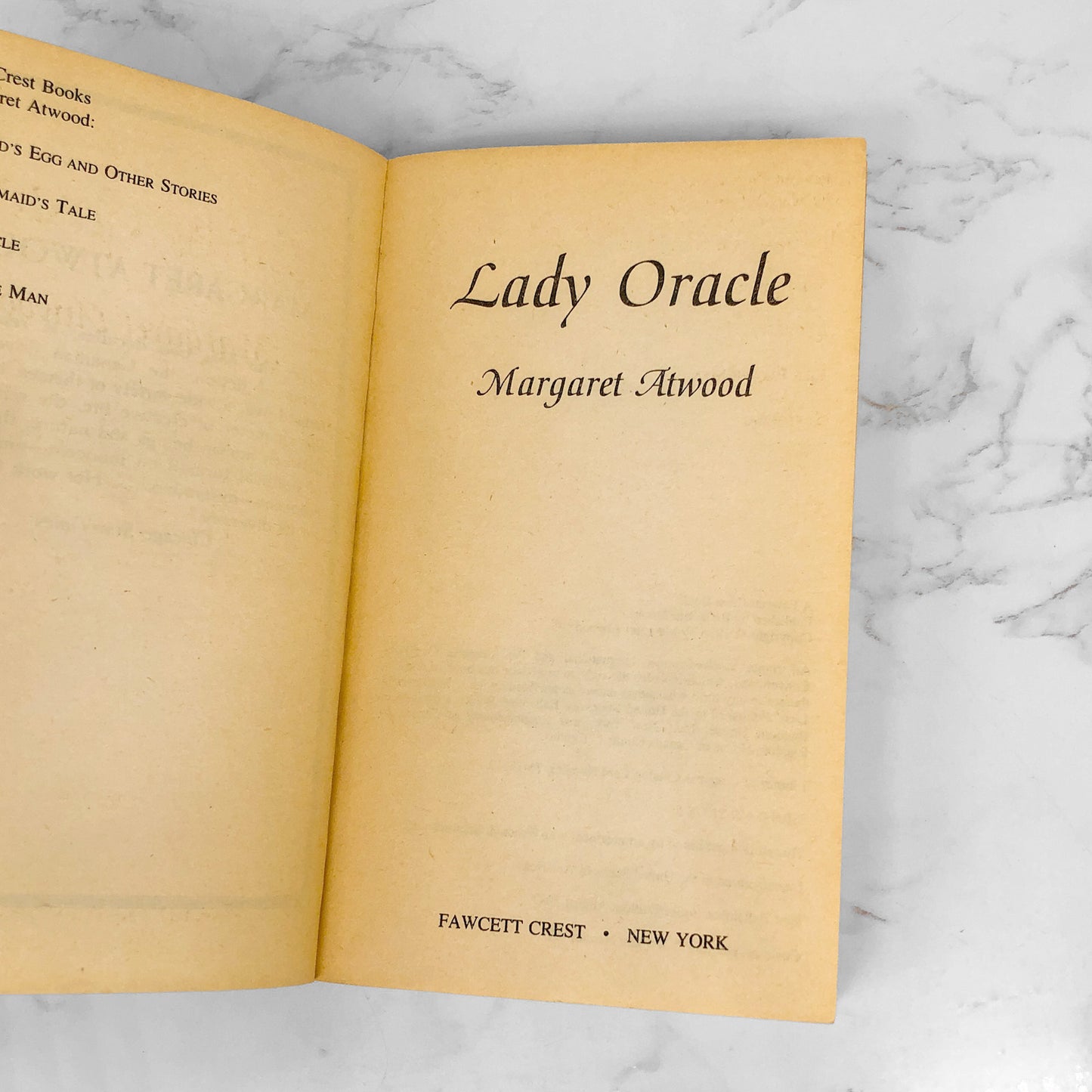 Lady Oracle by Margaret Atwood [1987 PAPERBACK]