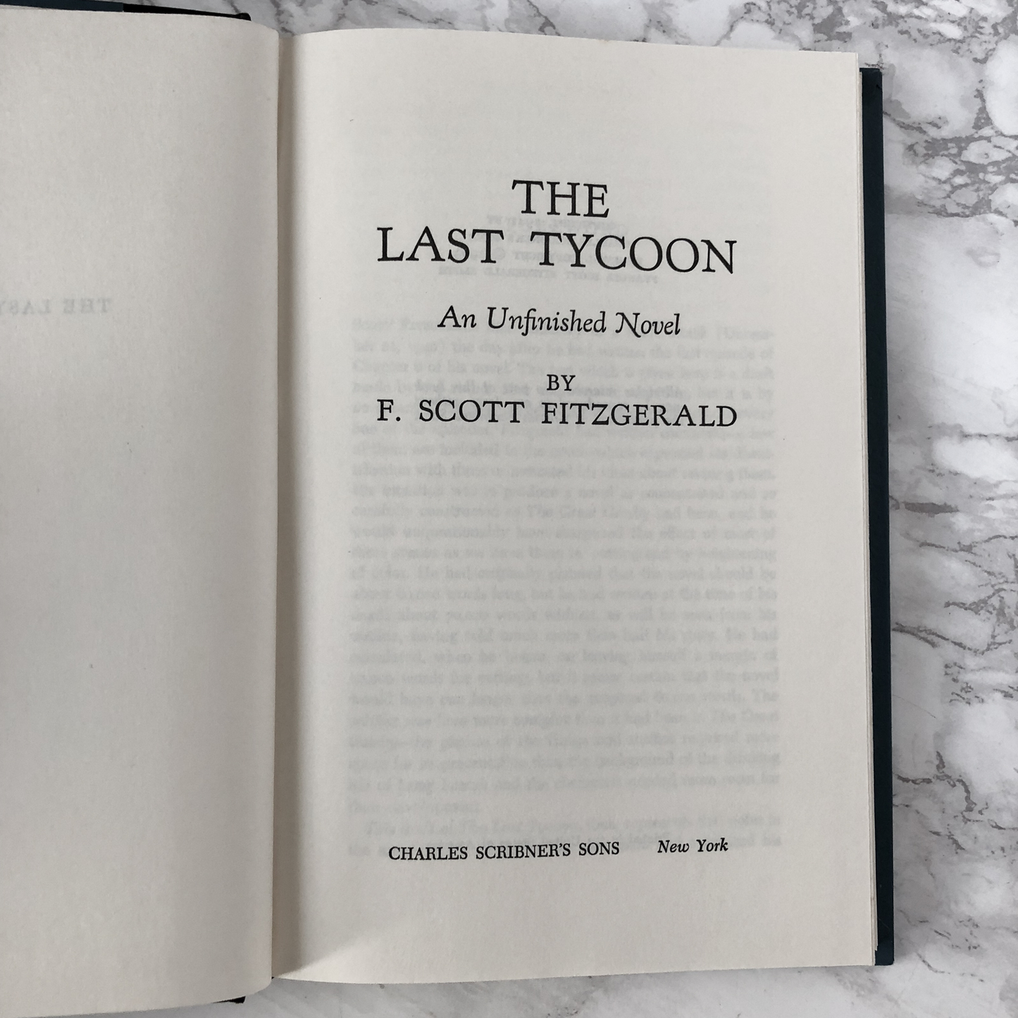 The Last Tycoon by F. Scott Fitzgerald [1969 BC HARDCOVER] - Bookshop Apocalypse