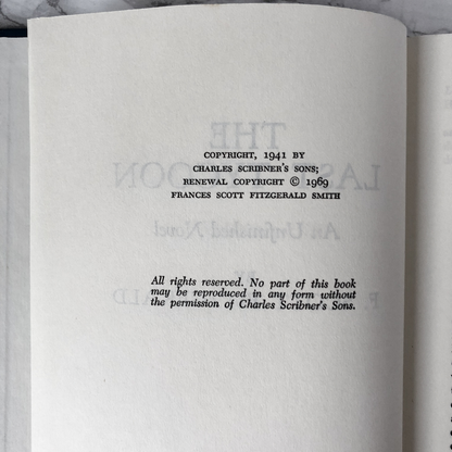 The Last Tycoon by F. Scott Fitzgerald [1969 BC HARDCOVER] - Bookshop Apocalypse