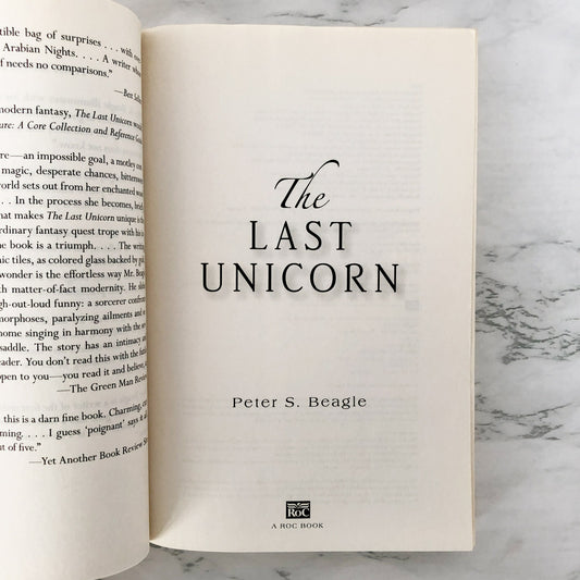 The Last Unicorn by Peter S. Beagle [TRADE PAPERBACK] 2008 • ROC Fantasy