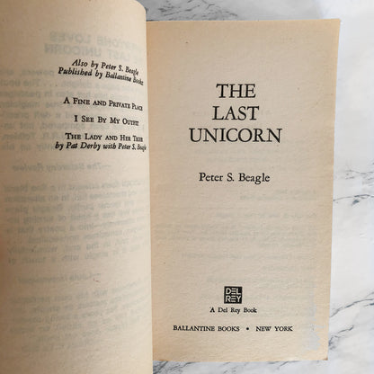 The Last Unicorn by Peter S. Beagle [1982 PAPERBACK]