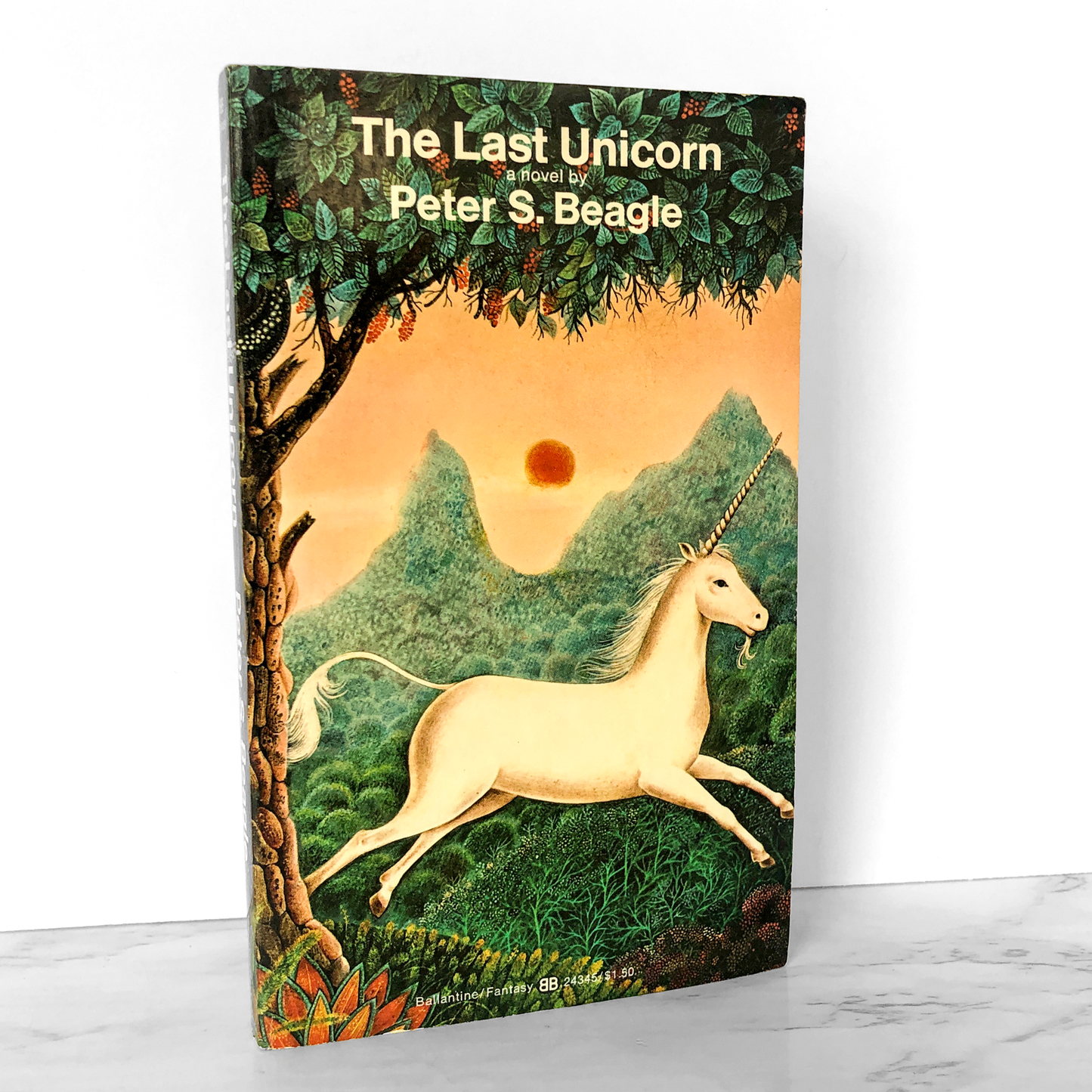 The Last Unicorn by Peter S. Beagle [FIRST PAPERBACK EDITION] 1975 • Ballantine