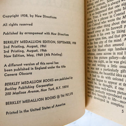 Laughter in the Dark by Vladimir Nabokov [1969 PAPERBACK]