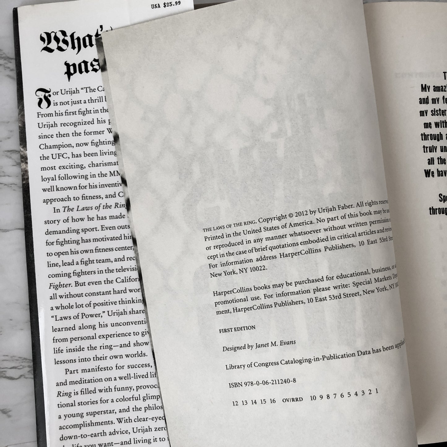 The Laws of the Ring by Urijah Faber [SIGNED FIRST EDITION] - Bookshop Apocalypse