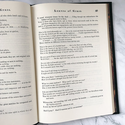 Leaves of Grass by Walt Whitman [FIRST EDITION FACSIMILE - 1992 1/2500] - Bookshop Apocalypse